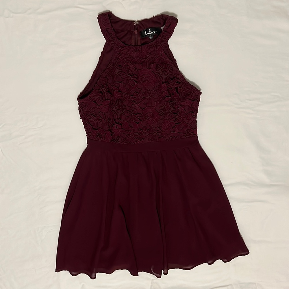 Burgundy LuLu’s dress